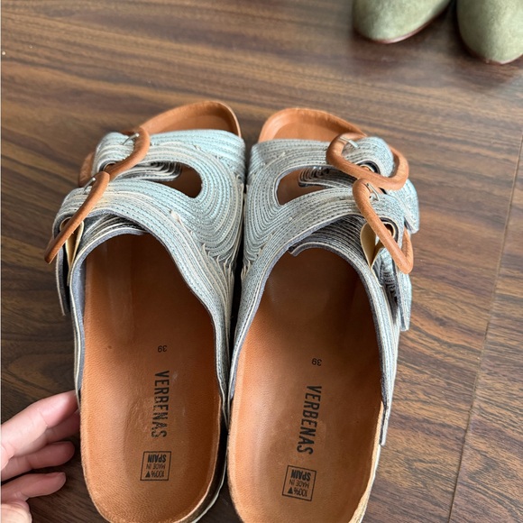 Verbenas Double Buckle Cork Sandals – Made in Spain – Size 39 - Picture 2 of 6